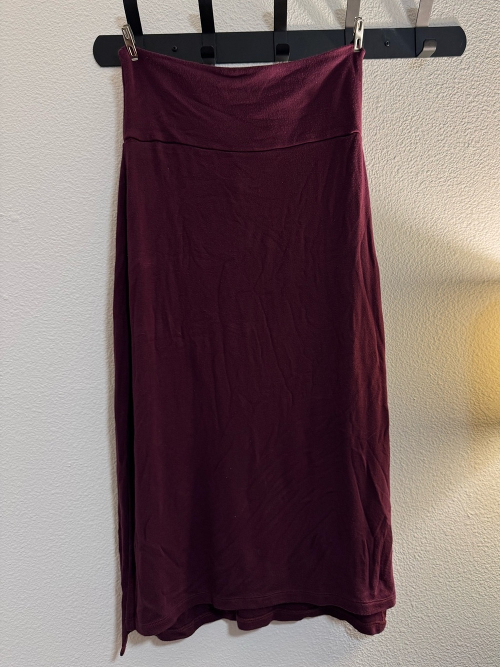Everyday Maxi Skirt in Deep Wine
